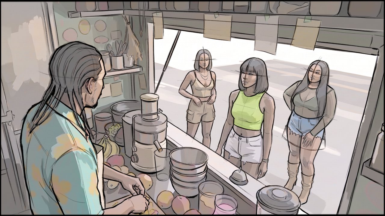 Music Video - Choreography - storyboard frame 1 by Dakota Warren